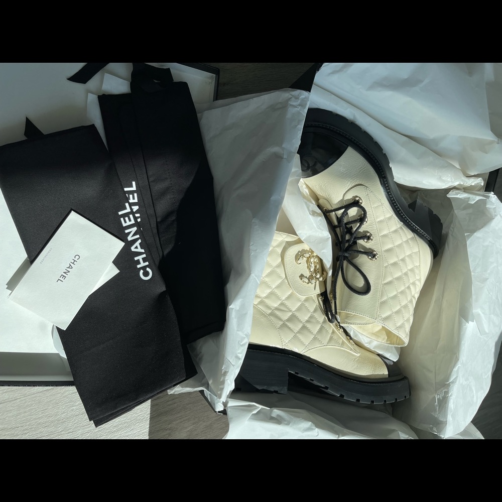 Chanel Combat Boots Never Worn brand new - Picture 4 of 5